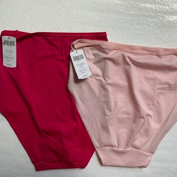 LOT OF 2 SOMA VANISHING EDGE PANTIES IN VIVID PINK & BLUSH PINK SMALL - Picture 2 of 11